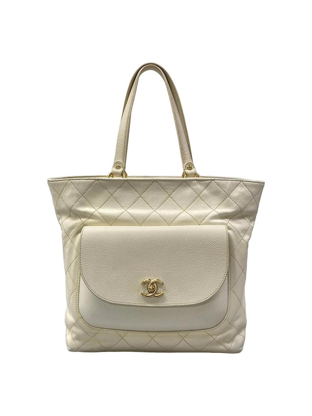 Chanel Matelasse White Calfskin Calf #312798C15B